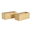 Christopher Knight Home Jeans Outdoor Modern Minimalist Lightweight Concrete Rectangle Planter Boxes (Set of 2) - 4 of 4