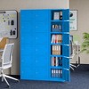 Mlezan 71" Metal Locker: Steel Storage for Bedroom, Gym, School, Office, or Garage.Ideal for Employee or Personal Use. - 2 of 4