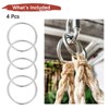 Unique Bargains 316 Stainless Steel Multi-Purpose Welded Heavy Duty O Rings for Crafts Silver - 4 of 4