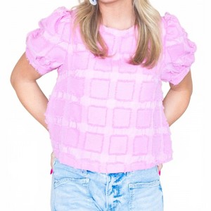 Women's Candy Crush Short Sleeve Top - AnnieWear - 1 of 4