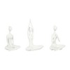 Sagebrook Home Set of 3 Women Yoga Figurines - 10" Yoga Ladies - Polyresin Decorative Yoga Sculpture for Home, Office, Spa - 2 of 4