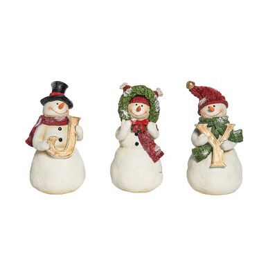 C&f Home Joy Snowmen Figurine, Set Of 3 : Target