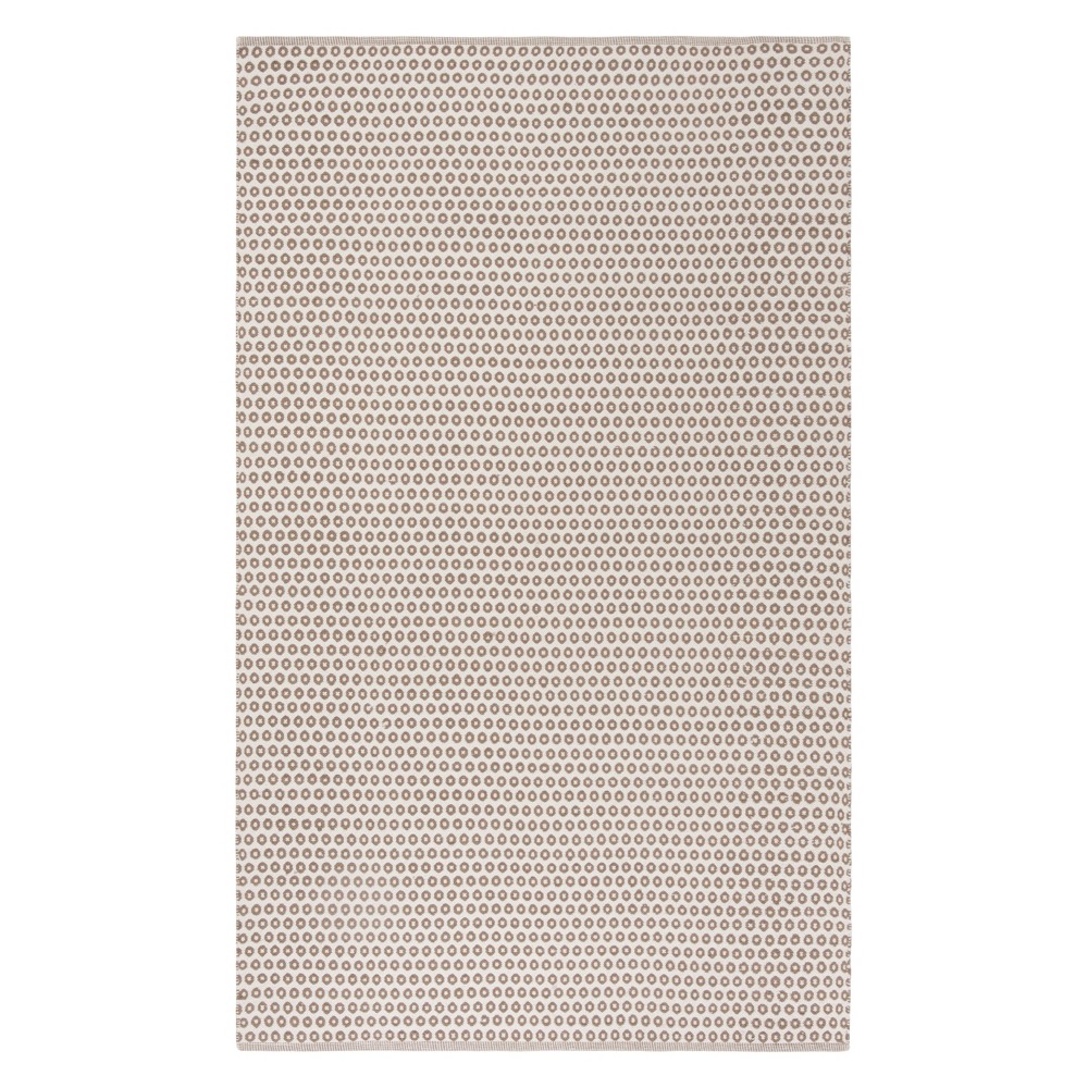 5'x8' Geometric Woven Area Rug Taupe/Ivory - Safavieh