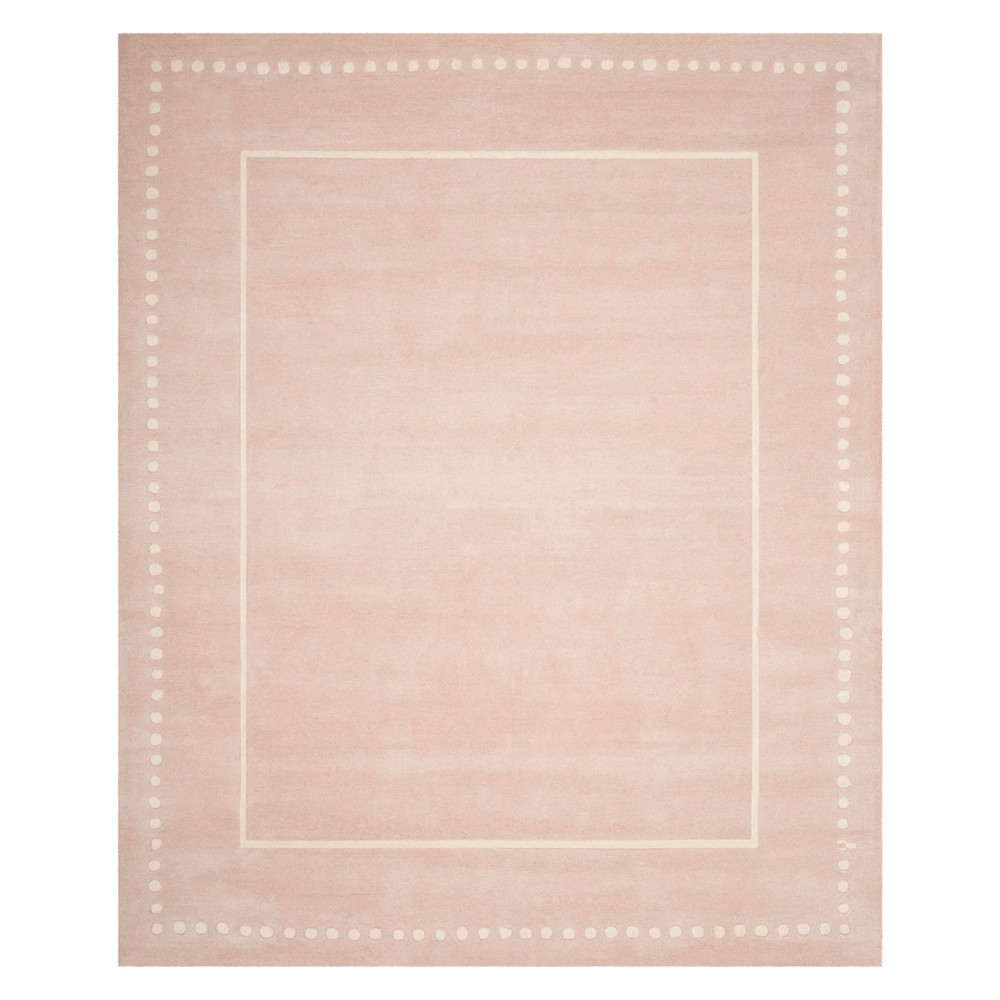 8'x10' Solid Area Rug Light Pink/Ivory - Safavieh