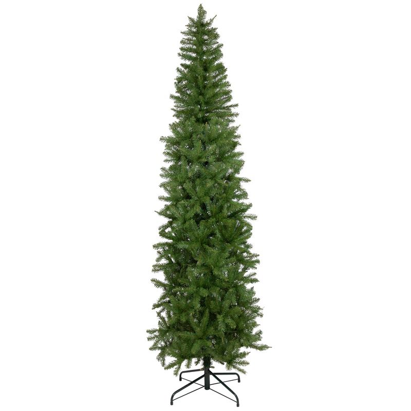 Northlight 7.5' Silver Lake Fir Pencil Artificial Christmas Tree, Unlit, 1 of 8