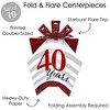 Big Dot of Happiness We Still Do - 40th Wedding Anniversary - Table Decorations - Anniversary Party Fold and Flare Centerpieces - 10 Count - 3 of 4