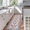 Acekool Washable Print Area Rug, Stain Resistant, Non Slip, Soft Low Pile, Foldable, Pink Sun Design, Multiple Sizes - 2 of 4