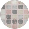 Blush Ivory And Gray Geometric Washable Indoor Outdoor Area Rug - 4 of 4