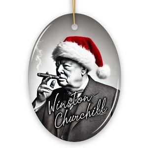 Vintage Winston Churchill Christmas Ornament| OrnamentallyYou - 1 of 4