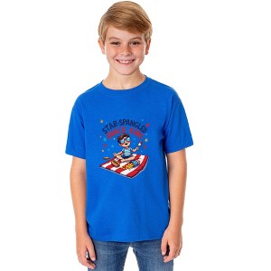 Star-Spangled Snack King Boys' 4th of July Short-Sleeve T-Shirt - 1 of 4