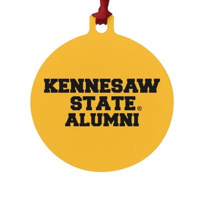 Kennesaw State Owls Alumn Aluminum Holiday Christmas Tree Ornament