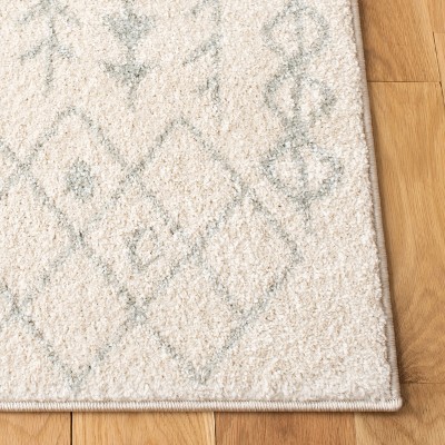 Ivory & Light Grey 8' x 10' Reversible Hand-Knotted Rug