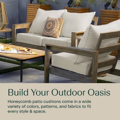 Medina Medallion Blue Outdoor Deep Seating Cushion Set