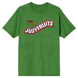 JujyFruits Bold Candy Logo Crew Neck Short Sleeve Kelly Green Heather Men's T-shirt