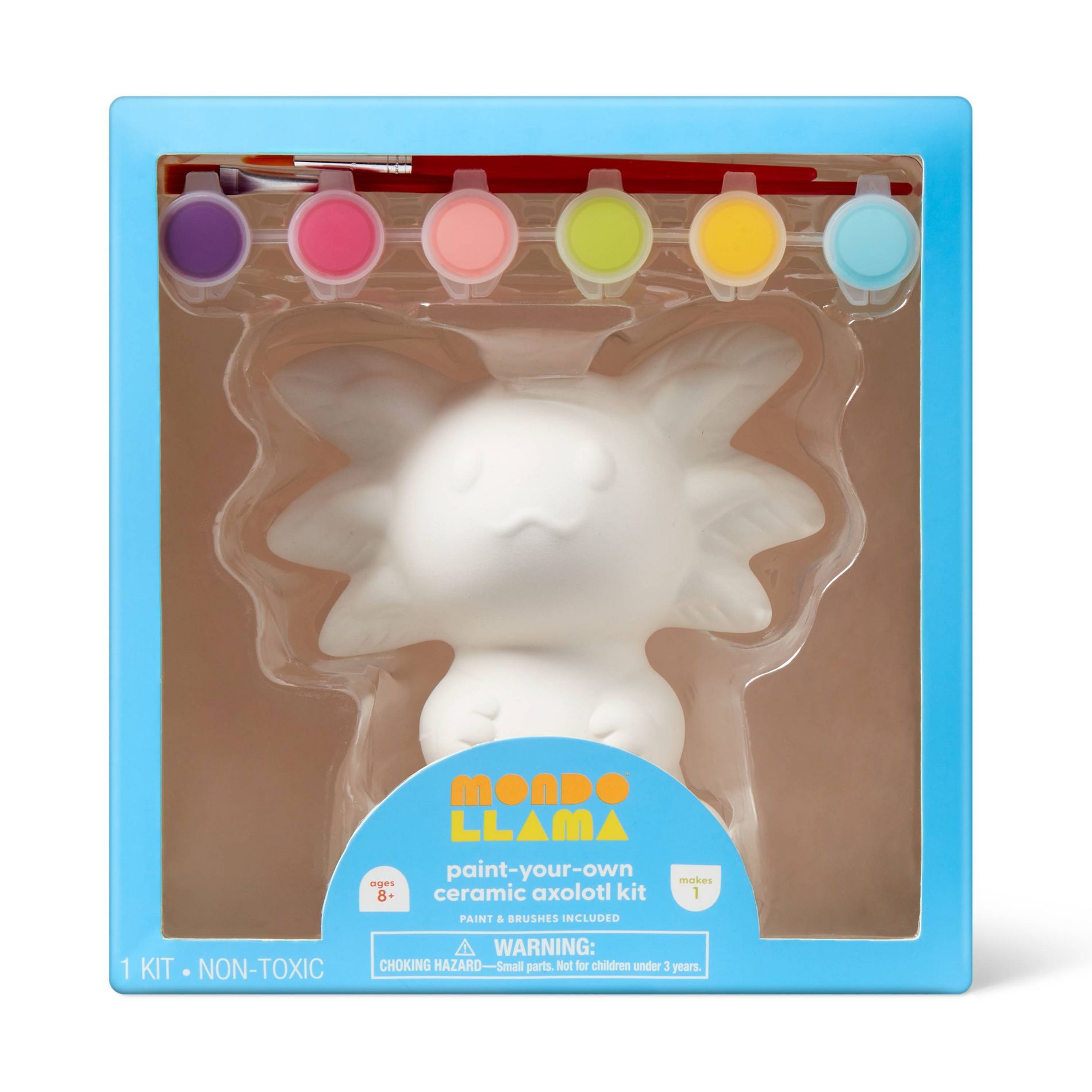 Ceramic Axolotl Painting Craft Kit - Mondo Llama™