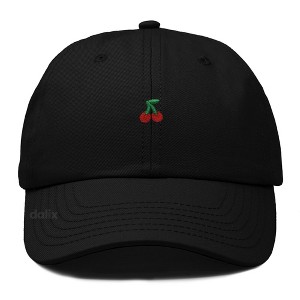 Dalix Lil Cherry Embroidered Cotton Summer Outdoor Baseball Cap Dad Hat Womens - 1 of 4