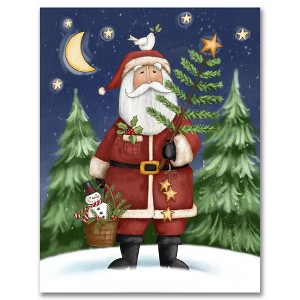 Courtside Market Prim Santa 8x10 Art Board - 1 of 2