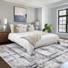 coucheta Area Rug, Washable Abstract Indoor Carpet with Non-Slip Backing, Non-shedding Distressed Floor Cover, Soft Rug - 3 of 4
