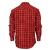 Gioberti Men's Western Plaid Long Sleeve Shirt with Pearl Snap-on - 2 of 3