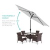 Best Choice Products 10ft Outdoor Steel Market Patio Umbrella w/ Crank, Tilt Push Button, 6 Ribs - 2 of 4
