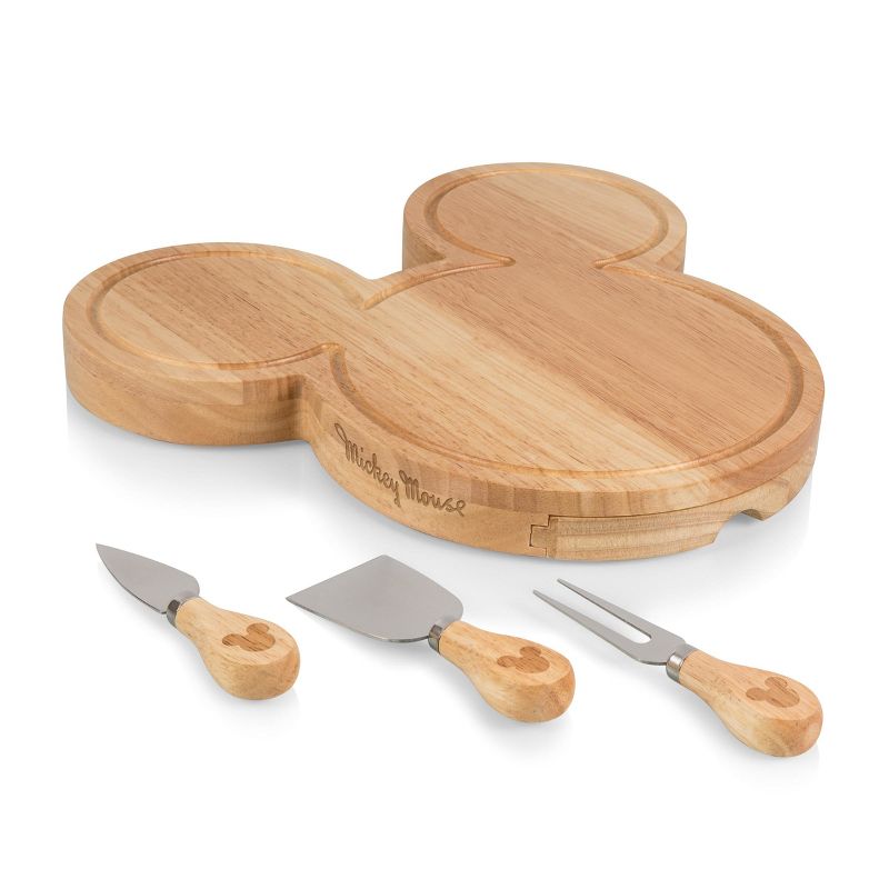 Disney Mickey Mouse Wood Cheese Board with Tool Set by Picnic Time, 4 of 6