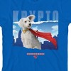 Superman Movie 2025 Krypto, Cityscape, Logo icon on Royal Kids T-Shirt - 2 of 4