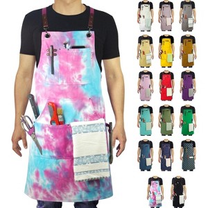 Heavy-Duty Multi-Pocket Canvas Apron - for Gardening, Painting, BBQ, Carpentry & More, Adjustable Sizes M to XXL for All Professions - 1 of 4