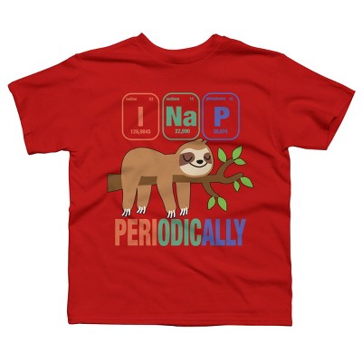 Boy's Design By Humans Funny Science Sloth i Nap Periodic Sloths Lovers By yargic T-Shirt