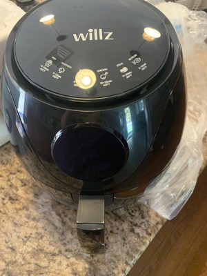 willz 3.5 Quart Digital Air Fryer with 6 Preset Functions in Black