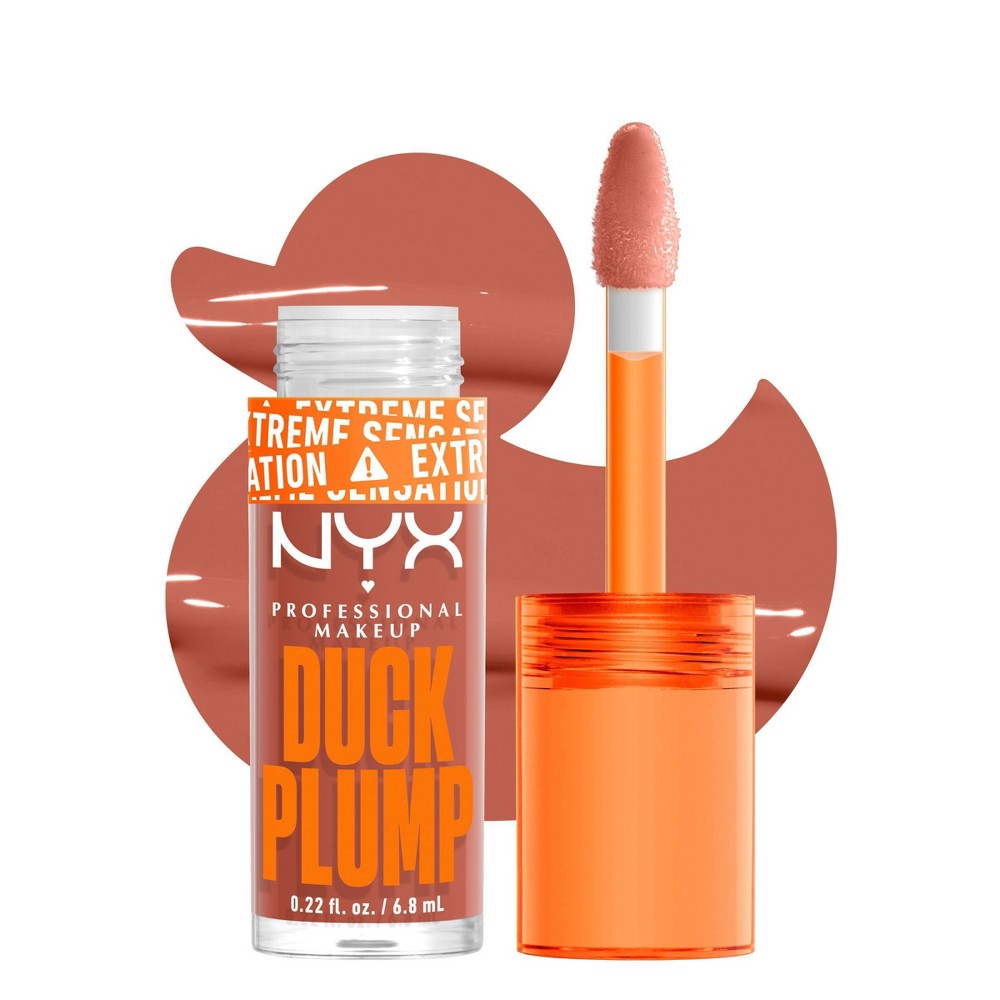 Photos - Lipstick & Lip Gloss NYX Professional Makeup Duck Plump High Pigment Plumping Lip Gloss - Apri 