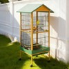 66''H Extra Large Bird Cage,w/Removeble Tray, Waterproof Roof, Lockable Caster, Indoor&Outdoor Application for Conure,Macaw,Budgie,Lovebirds,Parakeet - 3 of 4