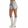 Women's Pnina Metallic Vegan Leather Shorts - entro - 4 of 4