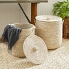 Plum & Post Rivergrass Hamper Baskets With Lids, Set Of 2 - 3 of 4