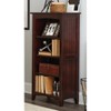 Shaker Cottage 4-Shelf Bookcase – Classic Wood Bookshelf with Beadboard Side Panels, Tapered Legs, and Open Storage for Living Room, Office, or Kids - 2 of 3