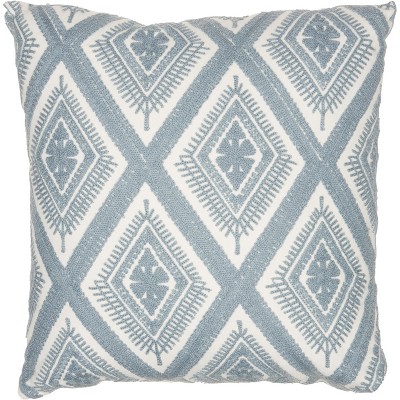 Nourison Crochet Diamonds Ocean Throw Pillow - 18" x 18"