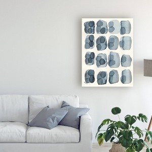 24" x 32" Indigo Four by Nikki Galapon - Trademark Fine Art: Gallery-Wrapped Canvas, Digital Abstract Art - 1 of 3