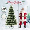 Costway 7 FT Pre-Lit Christmas Tree 3 Modes Hinged with Quick Power Connector & 500 Lights - 3 of 4