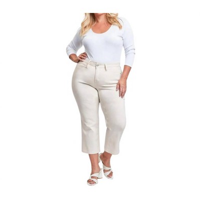 Women's Mid-Rise Wide Leg Cropped Pants - Royalty For Me