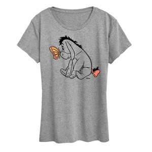 Women's - Winnie the Pooh - Eeyore Butterfly Short Sleeve Graphic T-Shirt - 1 of 4