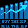 Men's Design By Humans Buy The Dip Sell The Rip By MadderTees T-Shirt - 2 of 2