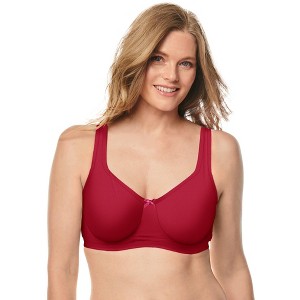 Comfort Choice Women's Plus Size Underwire Microfiber T-Shirt Bra - 1 of 4