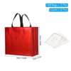 Unique Bargains Reusable Non-Woven Metallic Shiny Finish Gift Goodie Bags 12 Pcs - 2 of 4