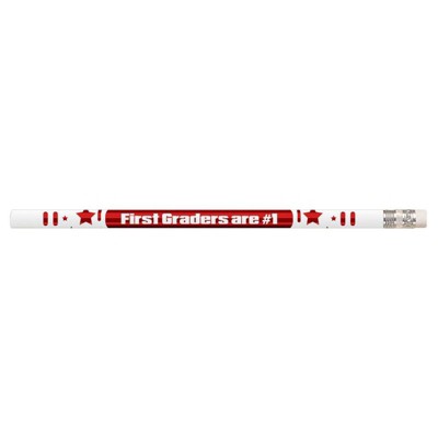 Musgrave Pencil Company 1st Graders Are #1 Motivational Pencils, Pack of 12/10 Packs