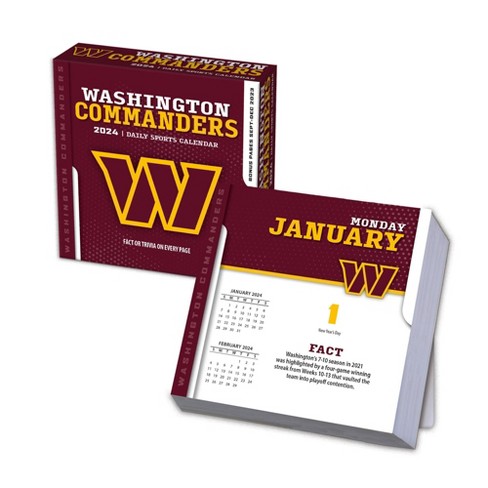 Washington Commanders 2023 12 x 12 Team Wall Calendar