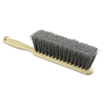 Boardwalk BWK5408 8 in. Flagged Polypropylene Fill Counter Brush - Tan Handle