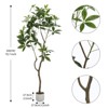 Orieon 5.2FT Artificial Schefflera Tree with Lifelike Trunk, Tall Faux Silk Umbrella Plant in Pot for Home Office Living Room Décor - 2 of 4