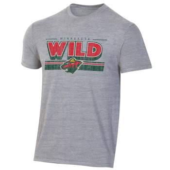 NHL Minnesota Wild Men's Short Sleeve Tri-Blend T-Shirt
