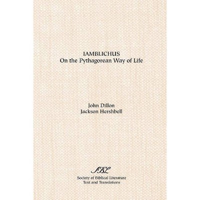 Iamblichus - (Scholars Press Homage Series) by  Iamblichus & John Dillon & Jackson Hershbell (Paperback)
