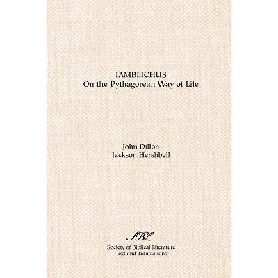 Iamblichus - (Scholars Press Homage Series) by  Iamblichus & John Dillon & Jackson Hershbell (Paperback)