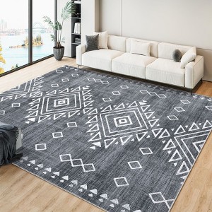 Area carpet, washable carpet, floor carpet, entrance, bedroom, living room indoor printed carpet - 1 of 4